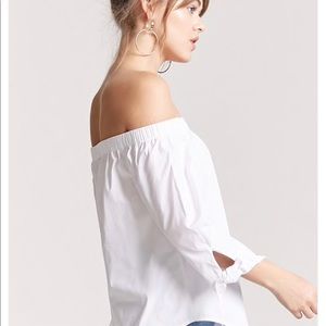 NWT White off the shoulder shirt